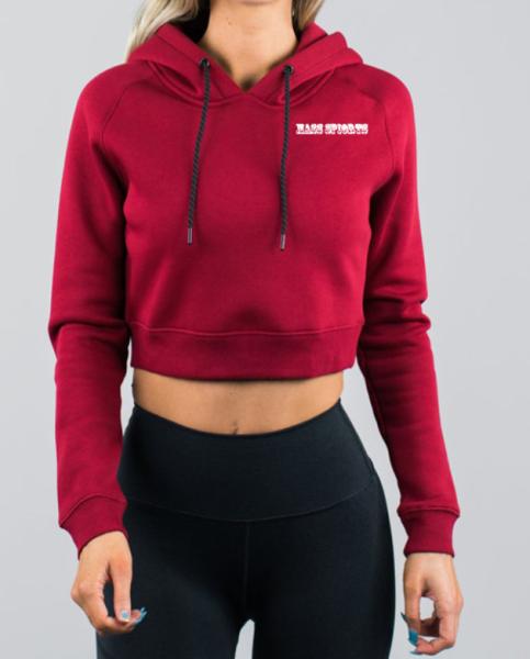 Buy cheap Dark Red Sports Team Hoodies Womens Cropped Hoodie from wholesalers