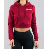 Buy cheap Dark Red Sports Team Hoodies Womens Cropped Hoodie from wholesalers