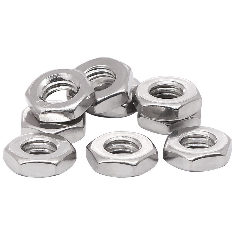 NXF 2205 DIN934 M6-M30 Thin Hex Nut in Natural Finish and Polished Finish for Water Treatment