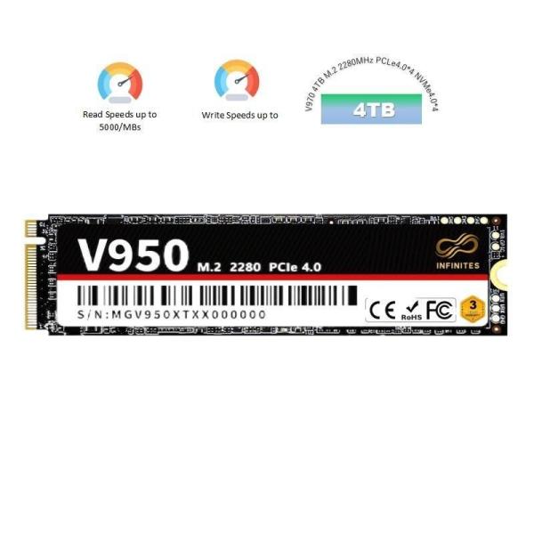Buy cheap 1GB M.2 2280MHz Pcle4.0*4 Nvme Internal SSD Drives 5000MB/S ODM from wholesalers
