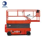 Mobile Hydraulic Battery Trailer Construction Scissor Lift 10m Accept OEM