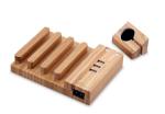 Wood USB Charging Station , Apple Watch Charging Slot Phone Charging Docking