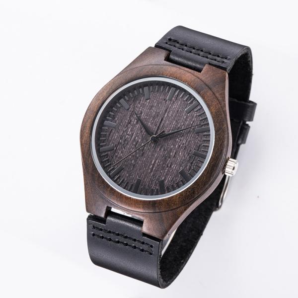 Buy cheap Men'S Quartz Modern Wood Watches Japan Movement Wrist Watch Leather Belt from wholesalers