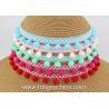 Buy cheap Machine producing OEM wholesale beautiful fabric drapery trimmings beaded pom pom fringes from wholesalers
