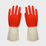 Oil Resistant Kitchen Rubber Gloves Customized Color For Household Cleaning