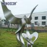 Buy cheap Geometry Mirror Stainless Steel Sculpture Peace Dove And Young Bird from wholesalers