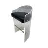 Buy cheap Modern Acrylic Genuine Leather Chair 50*45*95 With Leather Cushion from wholesalers