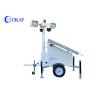 Buy cheap OKAF Construction Site Surveillance Light Tower 4G 5G Mobile CCTV Trailer Solar Security Camera Tower from wholesalers
