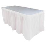 Disposable PEVA Plastic Tablecloth Skirt Solid Color For Christmas Party
