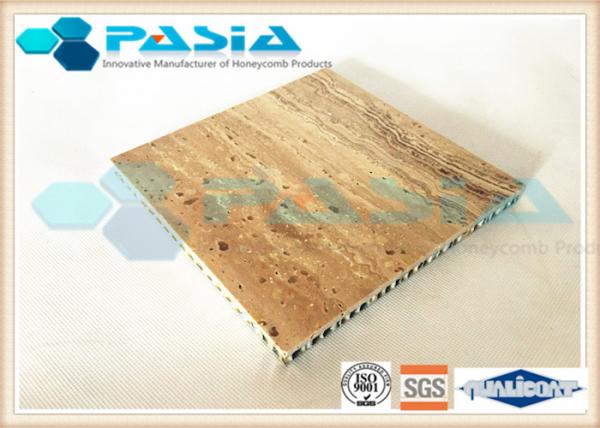 Buy cheap Travertine Honeycomb Stone Panels , Marble Honeycomb Panels 25mm Thickness from wholesalers