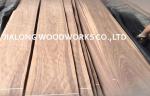 Natural Sliced Black Walnut Wood Veneer Sheet Crown Cut For Cabinetry