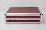 PU Leather Watch Carry Case For 42 Watches With Pillows Portable Aluminum