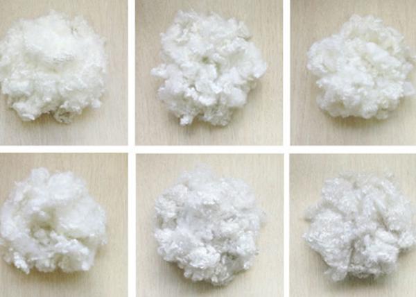Buy cheap White Polyester Hollowfibre , Siliconized Polyester Fibre Friction Resistant from wholesalers