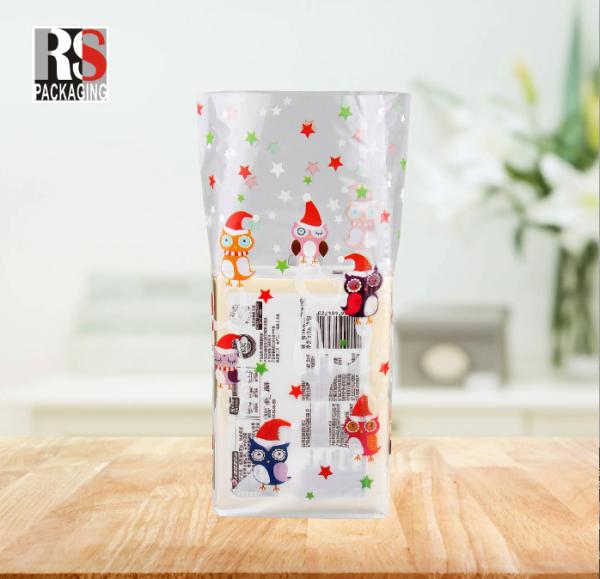 Buy cheap Customization Stand Up Pouch Cross Block Bottom Bags Cellophane Clear Treat Poly Plastic Bag Square Bottom Bags from wholesalers