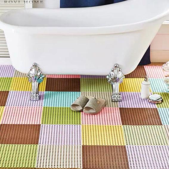 Buy cheap 3d Dot Massage Bathroom Anti Slip Floor Mat 30*30 Snap Installation from wholesalers