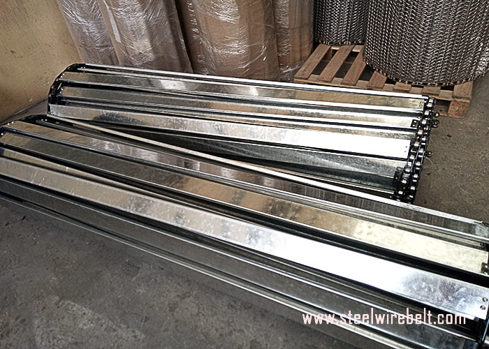 25.40mm Pitch JIS SUS304 Eye Link Conveyor Belt For Food Freezing