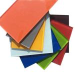 Silk Screen Printing Colored Glittering Glass for Air Conditioner Customizable