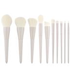 Grey Custom Logo Luxury Makeup Brush , Imitation Goats Hair Eye Powder Brush
