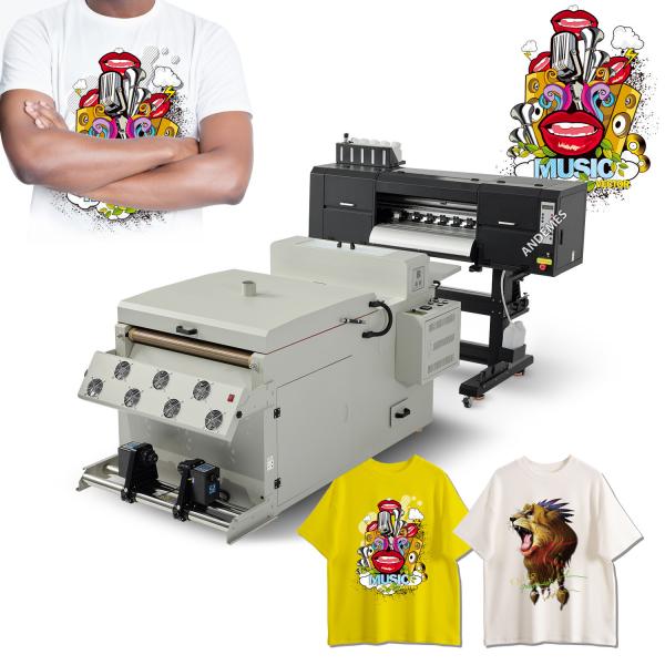 600mm Print Dimension 24INCH 3HEAD Flourecent Printing Machine for DTF Inkjet