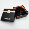 Buy cheap UV Engrave Belt Packing Box Fancy Noble Black Silver Cardboard Paper from wholesalers