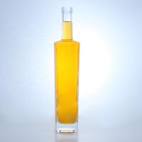 Buy cheap 700ml High Flint Round Shape Liquor Glass Bottle with Custom Logo and Cork Top product