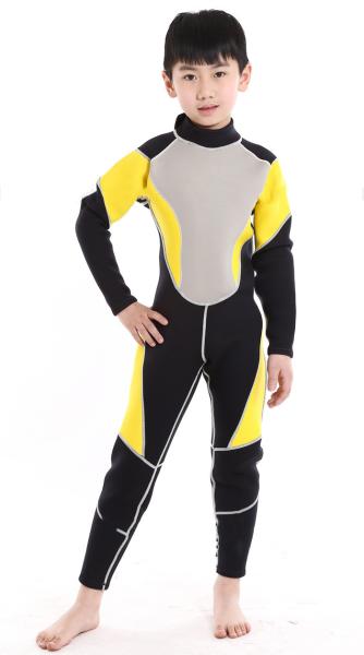 Buy cheap children wet diving suit 3mm long sleeve neoprene diving wet suit from wholesalers