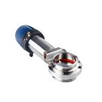 Sanitary Stainless Steel Pneumatic Tri-Clamp Butterfly Valve with Top Control
