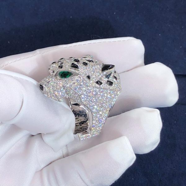 Buy cheap Hot Selling Natural Diamond Jewelry 18k Gold Car Tier PanthèRe De Car tier Ring from wholesalers