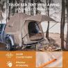 Buy cheap 82.7*66.9*66.9Inch Khaki 210D Silver Coated Polyester Pickup Truck Tent With Ventilated Windows For Outdoor Camping from wholesalers