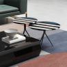 Buy cheap Steel Metal Tempered Glass Office Coffee Table Square Shape from wholesalers