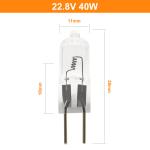 22.8v 40w G6.35 Hospital Medical Halogen Lamps 3000k 1000 Lumen
