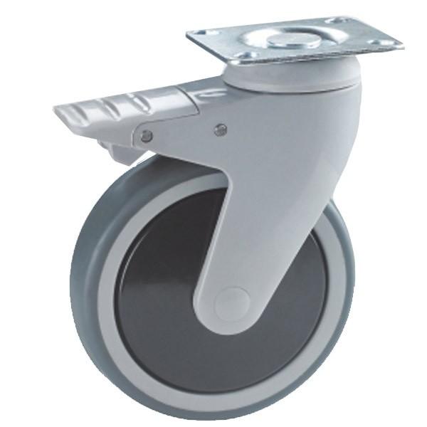 Buy cheap Nylon Fork Shell TPR Medical Caster Pedal with Brake For Hospital Bed from wholesalers
