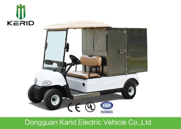 Buy cheap 2 Seats Small Cargo Vehicle Electric Golf Cart With Stainless Steel Container For Hotel from wholesalers