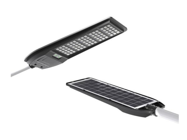 Gefolly 200W Outdoor Solar Street Lights Commercial Parking Lot Light 6500K Dusk