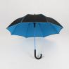Buy cheap Blue And Black Walking Stick Umbrella , Portable Double Layer Golf Umbrella from wholesalers