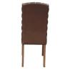 Buy cheap PU/leather upholstery beech wood wooden dining chairs with Antique bronze neilheads,wooden dining chairs high back from wholesalers
