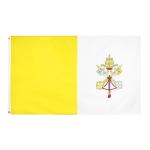 3x5 Foot Rectangular Knit Polyester Vatican National Flag