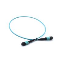 Buy cheap FTTH Telecom MPO Simplex Patch Cord , Blue 8 Core / 12 Core Fiber Optic Cable product