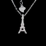 Shining Cz Stone 925 Silver Necklace / Female Engagement Jewelry Stars Shape