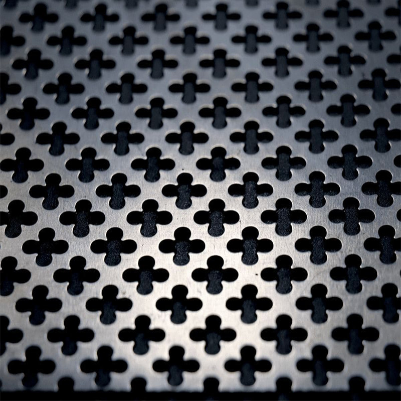 Customized Perforated Stainless Steel Sheet With Cloverleaf Pattern