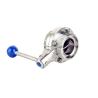 Buy cheap Butterfly Type Stainless Steel Valves Manual External Thread DIN Standard from wholesalers