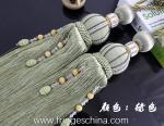 Delicate custom long tassel fringe trimming for curtain attractive tieback