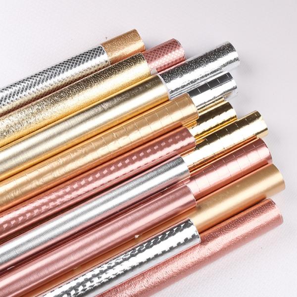 Buy cheap 10m Length Removable Wallpaper for Walls Aluminum Foil Peel Stick Self Adhesive from wholesalers
