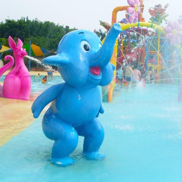 Buy cheap Children Water Park Playground Fiberglass Spray Elephant from wholesalers