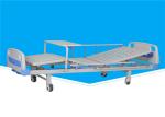 2130 * 960 * 500mm Manual Hospital Bed 0 - 75 ° Back Section Lifting Angle