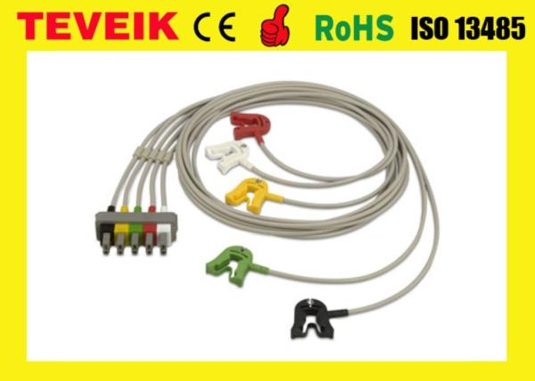 Buy cheap HP Medical Patient Monitor ECG Cable M1633A EKG Cable 5 leads Clip IEC from wholesalers