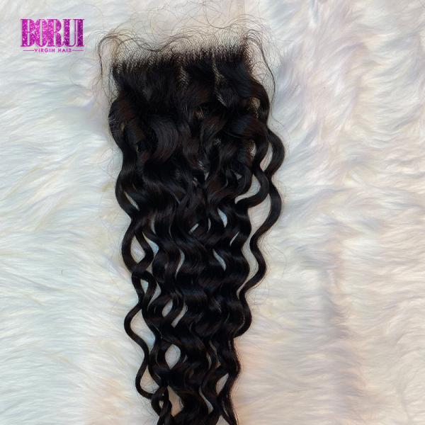 Buy cheap 5x5 HD Swiss Transparent Frontal Lace Closure 100% Human Virgin Hair from wholesalers