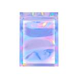 Leak Proof Holographic ziplockk Pouches PET Resealable Zipper Bags