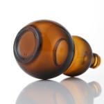 Brown Glass Bottles Containers High Sealing Performance Amber Gourd Shape