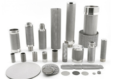 Cylindrical Metal Sintering Wedge Wire Strainer Filtration To Purify Sieve Residue